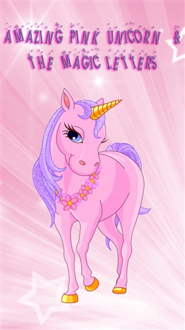 Amazing Pink Unicorn&The Magic Letters