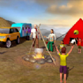 虚拟家庭露营车驾驶游戏