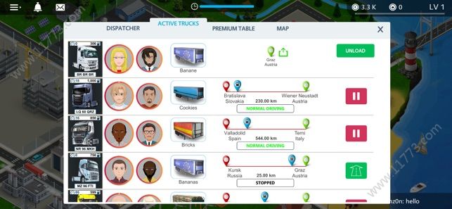 虚拟卡车管理模拟游戏
