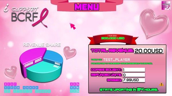 我支持乳腺癌研究游戏