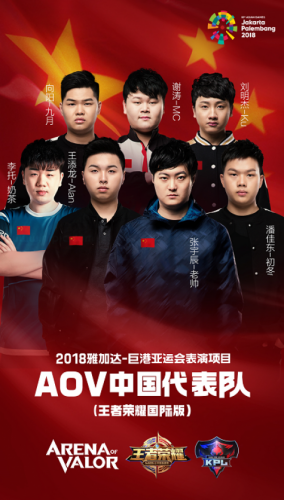 王者荣耀国际版亚运会电竞表演赛8月26日打响， 中国队向冠军发起冲击！